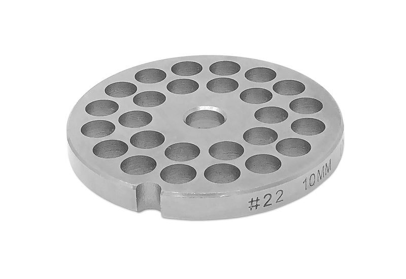 Tesor #22 Stainless Steel Replacement Plate Disc Blade for Meat Grinder (3/8") - Image 1